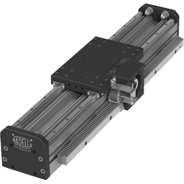 Rack and pinion driven linear axes ® NADELLA